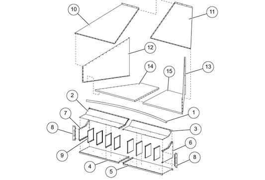 TRANSITION DOUBLE INLT/12" FLR