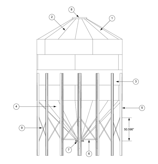 15' 30-DEG SEALED ROOF CMPT