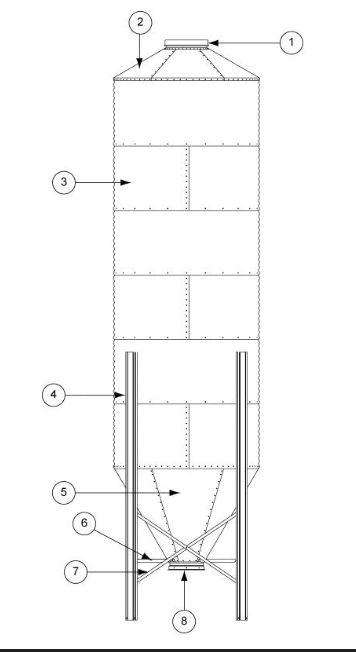 6' 20GA. MIDDLE SIDEWALL SHEET