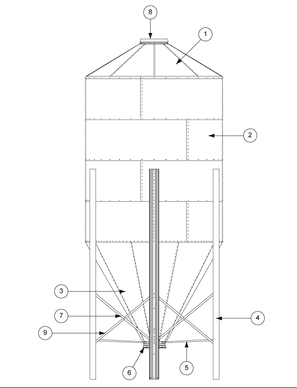 6' 60 DEGREE 1-4 RING BFT LEG BUNDLE