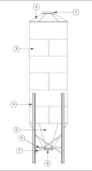 7' 18GA. BOTTOM LEG SIDEWALL SHEET