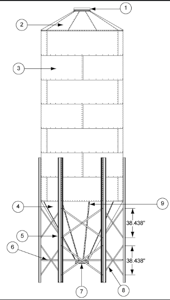 9' 18 GA. BOTTOM LEG SIDEWALL SHEET