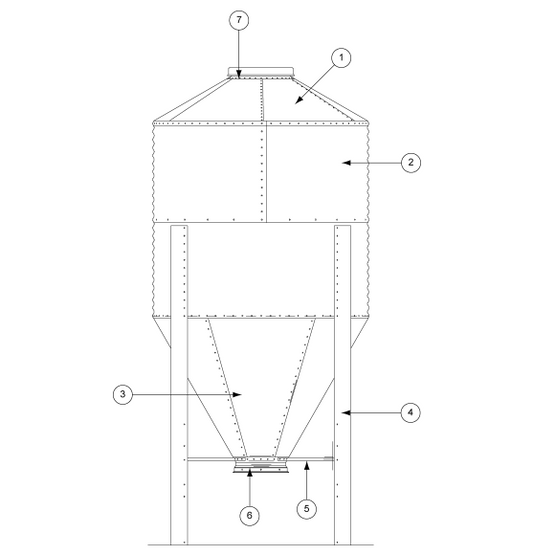 6' 60 DEGREE, 4 RING BFT LEG (106 3/8")