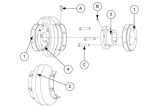 BUSHING, SF 2-1/8" BORE QD STYLE