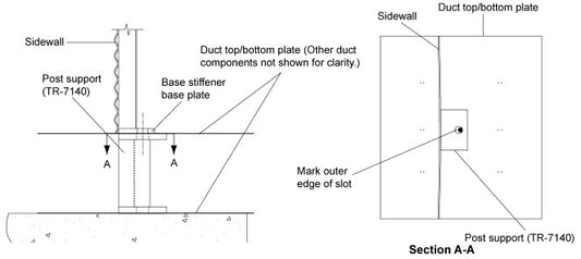 STIFFENER SUPPORT POST WELDMENT FOR AER>