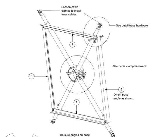 AIR SYS 5" TUBE TRUSS KIT X 40FT SPAN