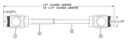 U-JOINT, REPAIR KIT             WEASLER>