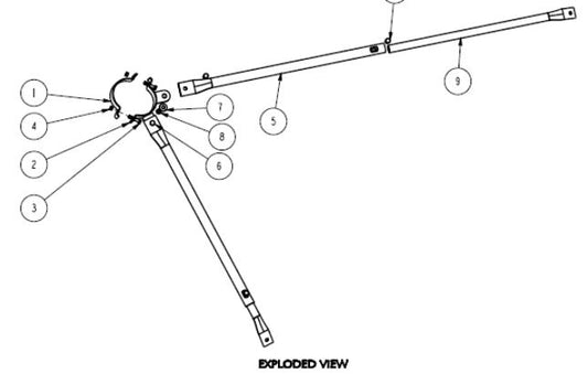 4" AUGER SUPPORT BRACE