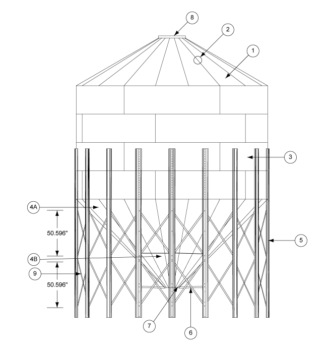 Tank Legs 18' 45 DEG BLK TANK LEG- NEW – Intellifarms