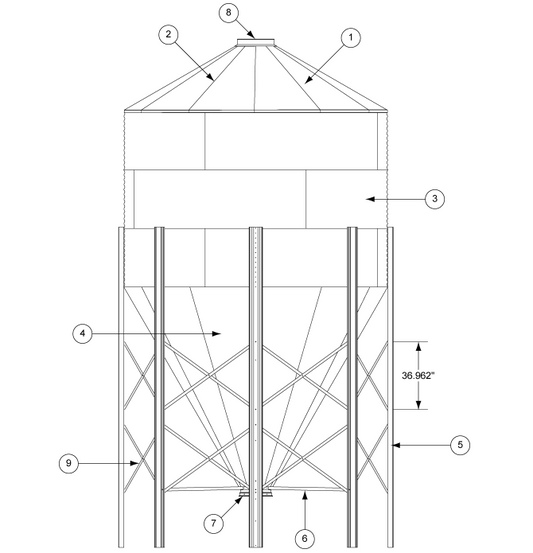 12'40 DEG BFT ROOF SHEET FORMD