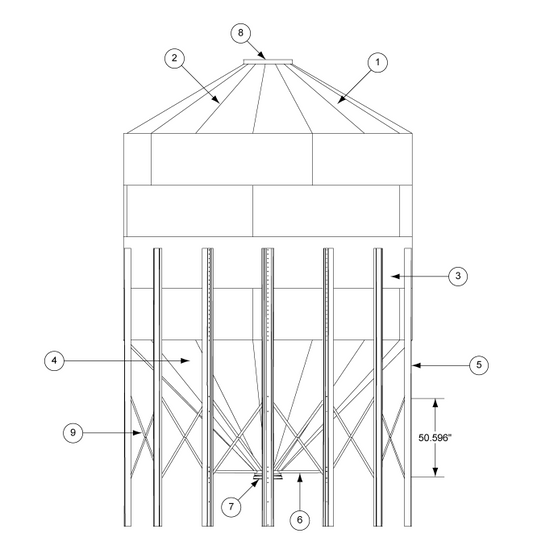 14GA. MIDDLE LEG RING