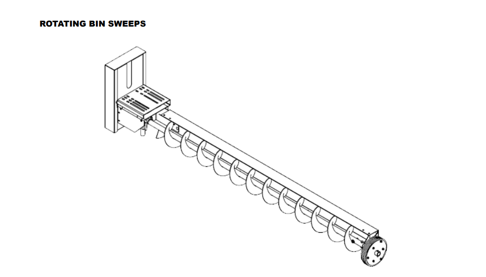 7" Electric Bin Sweep 42' Bin (No Carton)