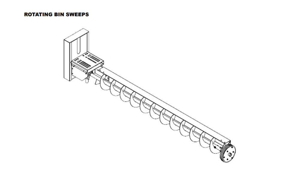 5" x 18" Bin Sweep Ext Assy