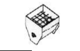 8" Bolt-On Hopper w/ Cover