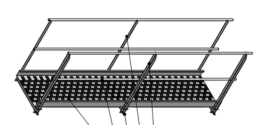 10ft 12ga Catwalk - No Handrails - Catwalk Only