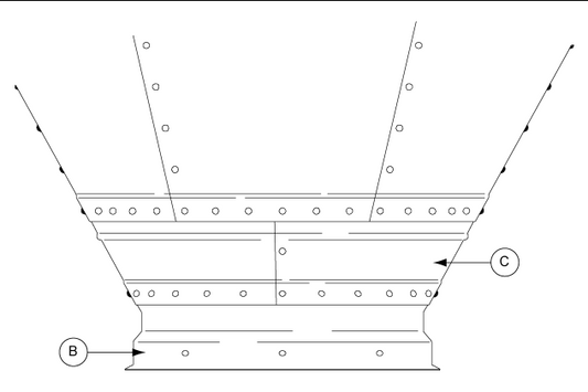 30"-16"- 45 DEGREE HOPPER EXTENSION KIT>