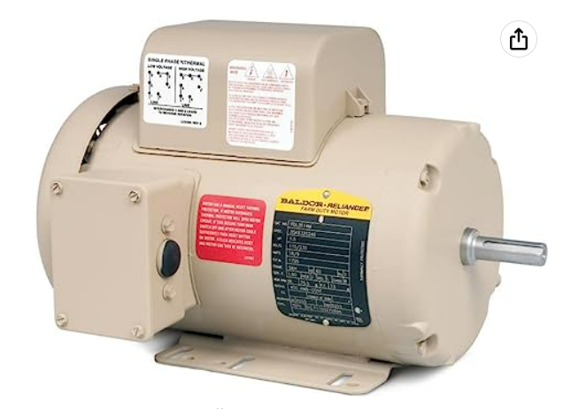 MOTOR, 2 HP, 1PH,  60HZ, 110/220V, 1750>