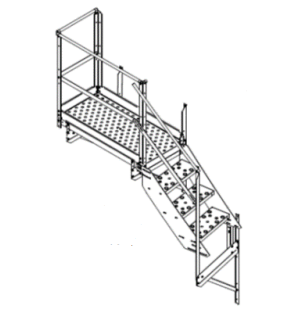 42" Easy Step Platform & Stair Assy