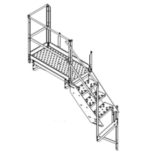 32" Easy Step Platform & Stair Assy