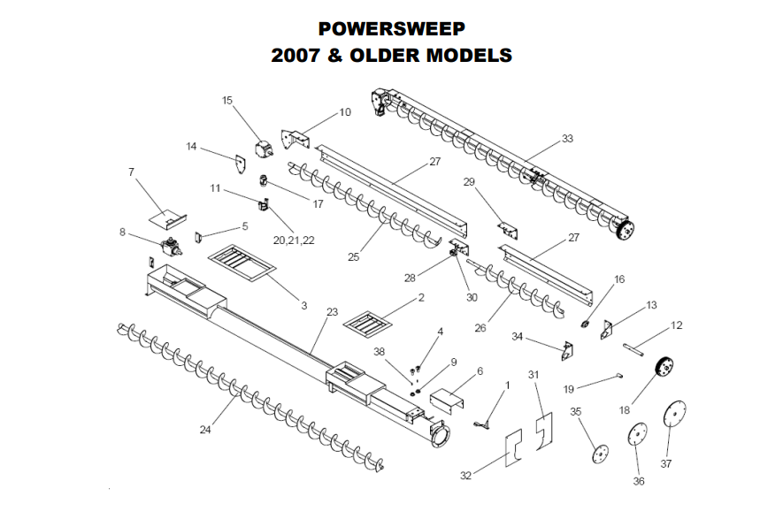 End Bearing Plate - 7" Bin Sweep