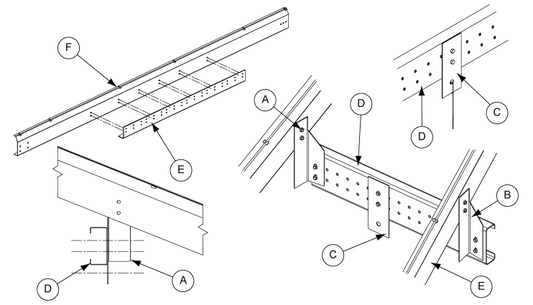 21- 24' FARM SERIES TEMP. CABLE SUPPORT>