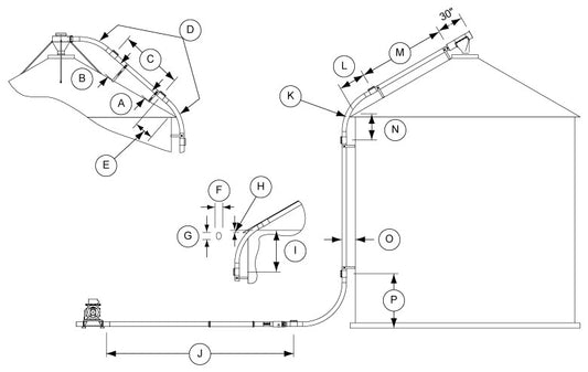 PIPE- EXTENSION, 15"LONG