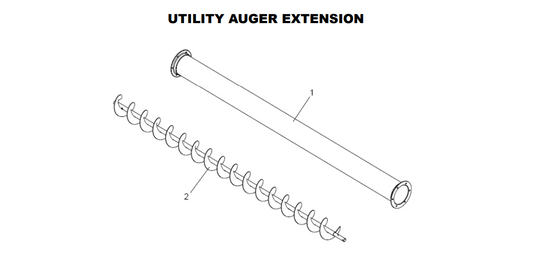 10" x 5' Util Ext Tube Assy